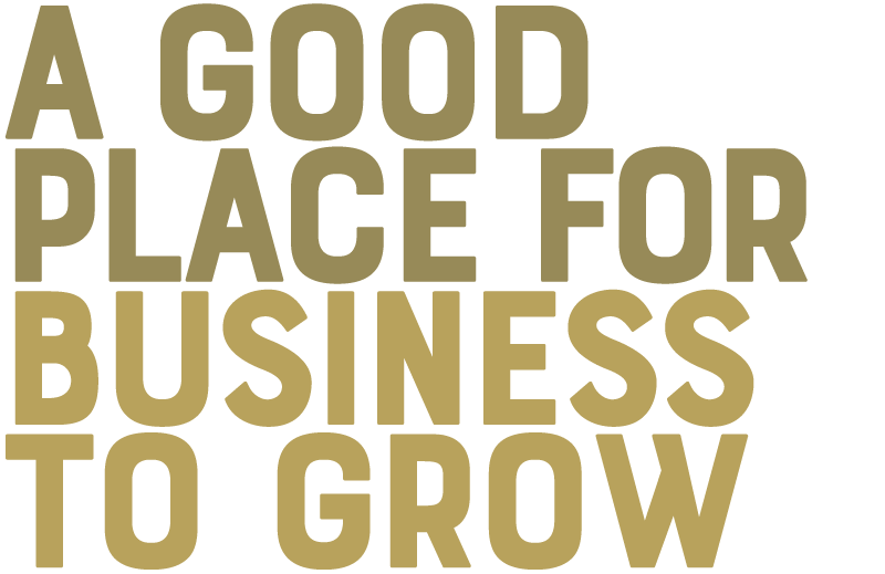 A GOOD PLACE FOR BUSINESS TO GROW