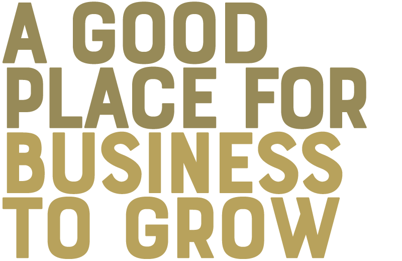A GOOD PLACE FOR BUSINESS TO GROW A GOOD PLACE FOR BUSINESS TO GROW